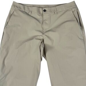 Lululemon Commission Chino Stretch Slim Fit Comfort Pants Khaki Mens Size 32x30
